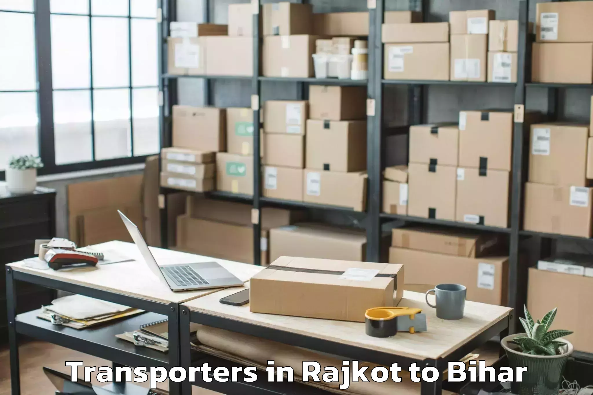 Professional Rajkot to Rohtas Transporters